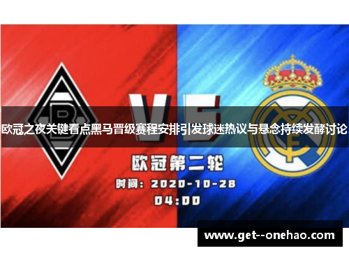 欧冠之夜关键看点黑马晋级赛程安排引发球迷热议与悬念持续发酵讨论